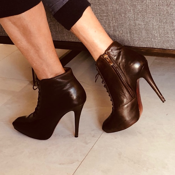 Barbara Bui Dark Brown Heeled Boots - Picture 4 of 12